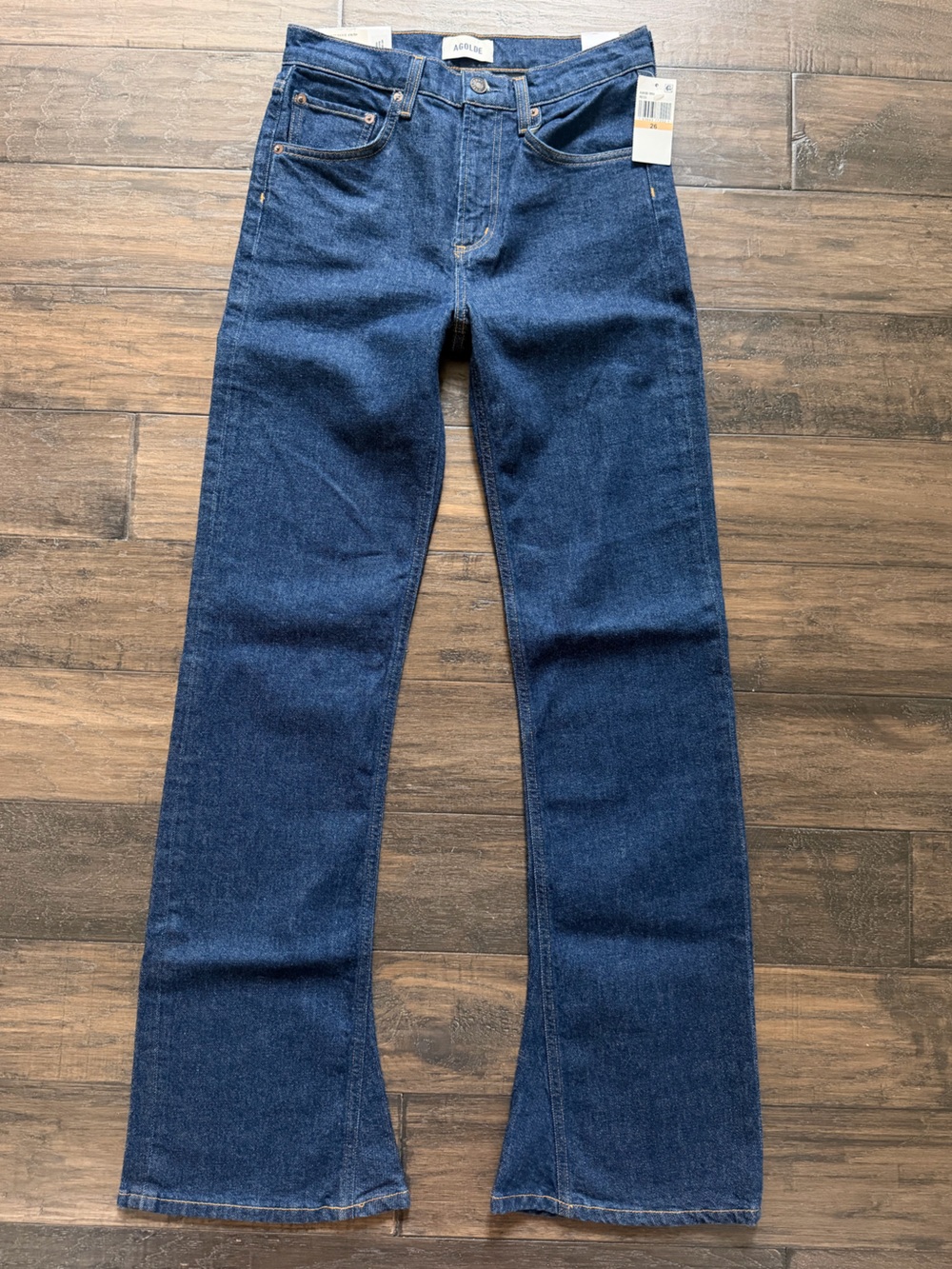 AGOLDE Slimming Mid-Rise Kick Bootcut Stretch Jeans Sz 27 NWT $258!!